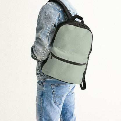Lightened Neutral Lime Canvas Backpack (GL2-NE-LG) - Man Back CloseUp