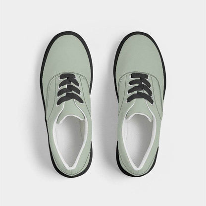 Lightened Neutral Lime Women's Canvas Sneakers (GL2-NE-LG) - Top