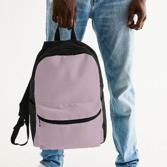 Lightened Neutral Magenta Canvas Backpack (PIM2-NE-LG) - Man Holding
