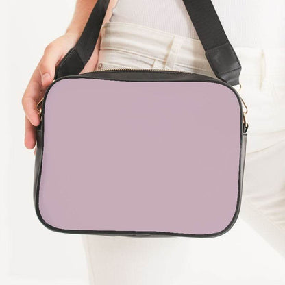 Lightened Neutral Magenta Crossbody Bag (PIM2-NE-LG) - Woman Front CloseUp