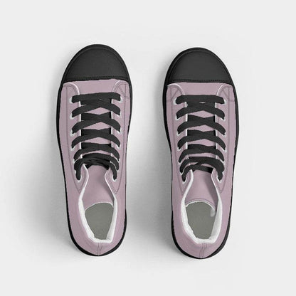 Lightened Neutral Magenta Men's High-Top Canvas Sneakers (PIM2-NE-LG) - Top