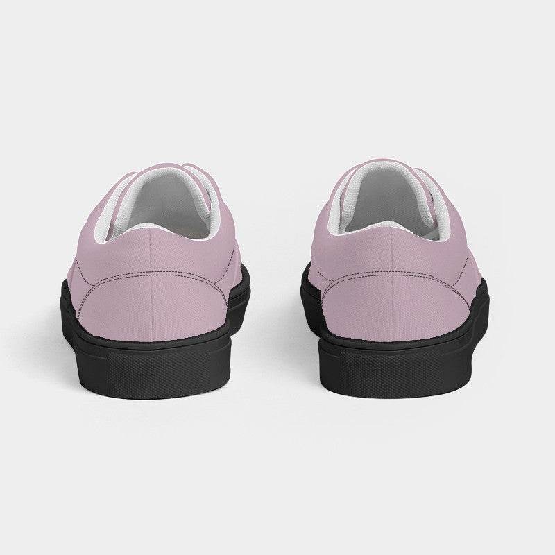 Lightened Neutral Magenta Women's Canvas Sneakers (PIM2-NE-LG) - Back