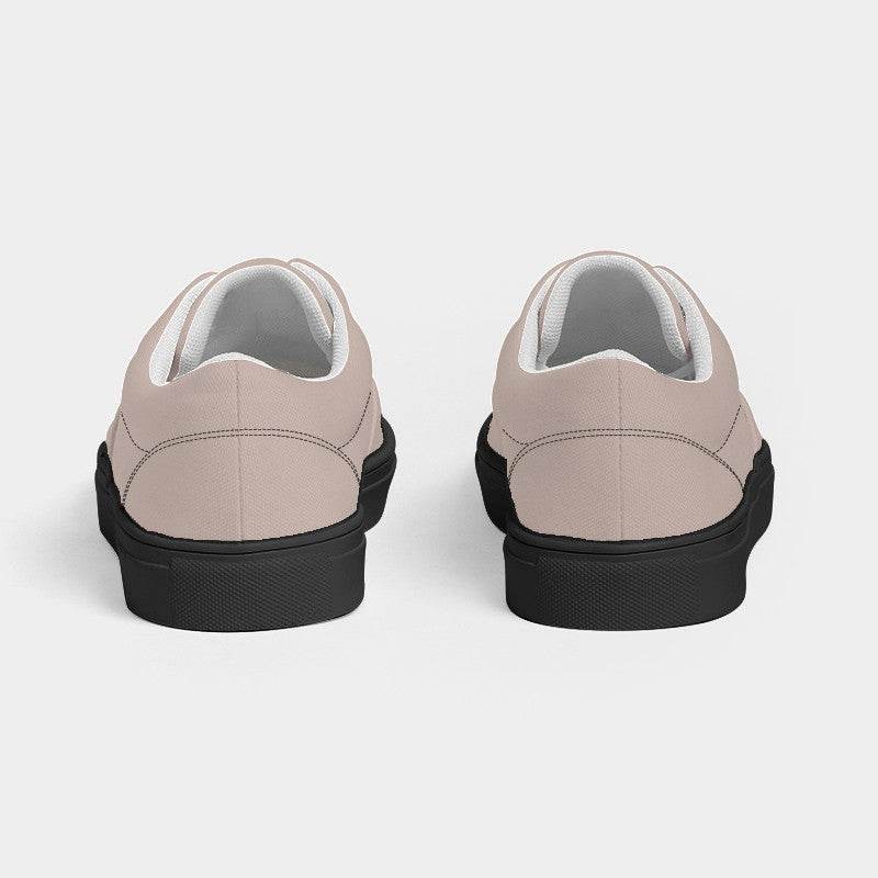 Lightened Neutral Orange Women's Canvas Sneakers (OR2-NE-LG) - Back