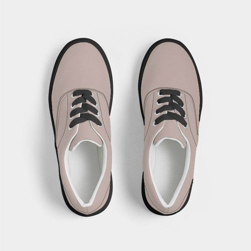 Lightened Neutral Orange Women's Canvas Sneakers (OR2-NE-LG) - Top