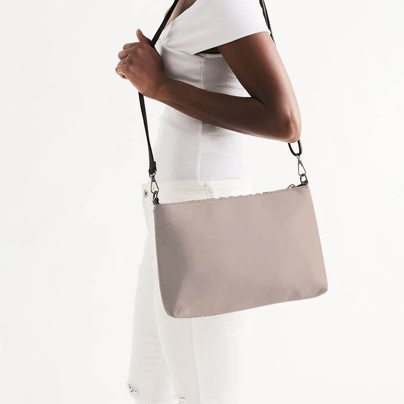 Lightened Neutral Orange Zip Pouch (OR2-NE-LG) - Side CloseUp