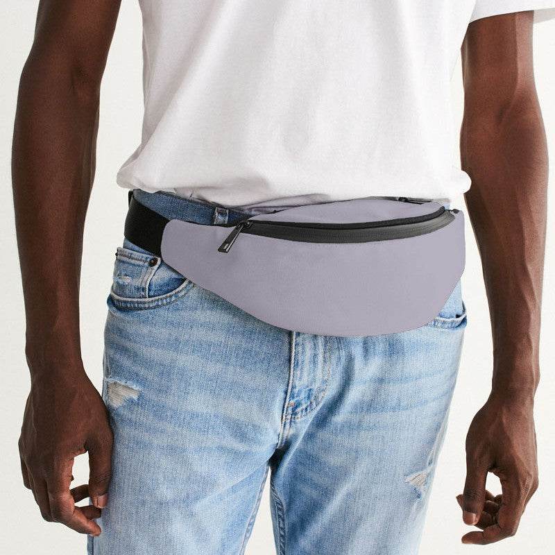 Lightened Neutral Purple Belt Bag (PU-NE-LG) - Man Front CloseUp
