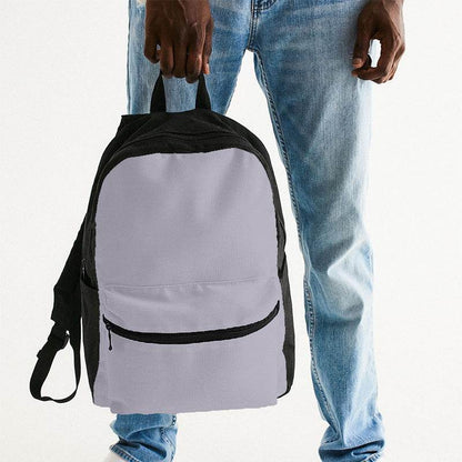 Lightened Neutral Purple Canvas Backpack (PU-NE-LG) - Man Holding