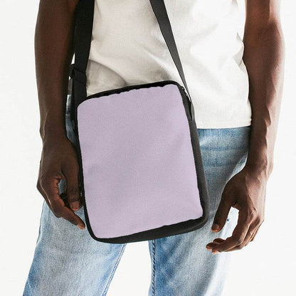Lightened Neutral Purple Messenger Pouch (MPU2-NE-LG) - Man Front CloseUp