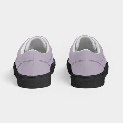 Lightened Neutral Purple Women's Canvas Sneakers (MPU2-NE-LG) - Back