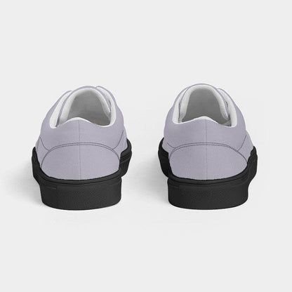Lightened Neutral Purple Women's Canvas Sneakers (PU-NE-LG) - Back