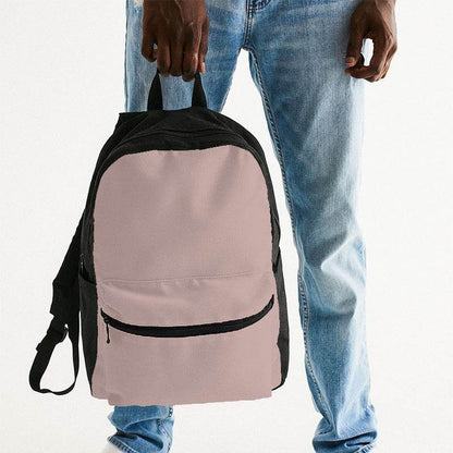 Lightened Neutral Red Canvas Backpack (R-NE-LG) - Man Holding