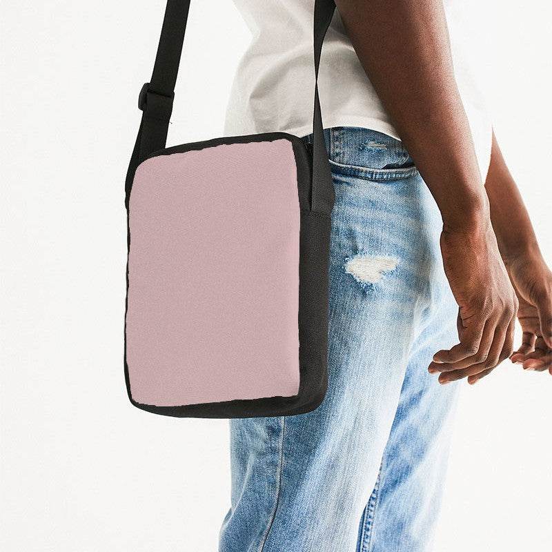 Lightened Neutral Red Messenger Pouch (RPI2-NE-LG) - Man Side CloseUp