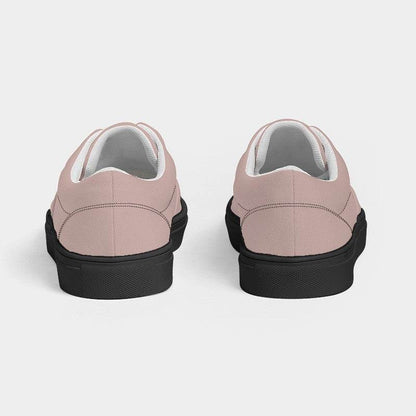 Lightened Neutral Red Women's Canvas Sneakers (R-NE-LG) - Back