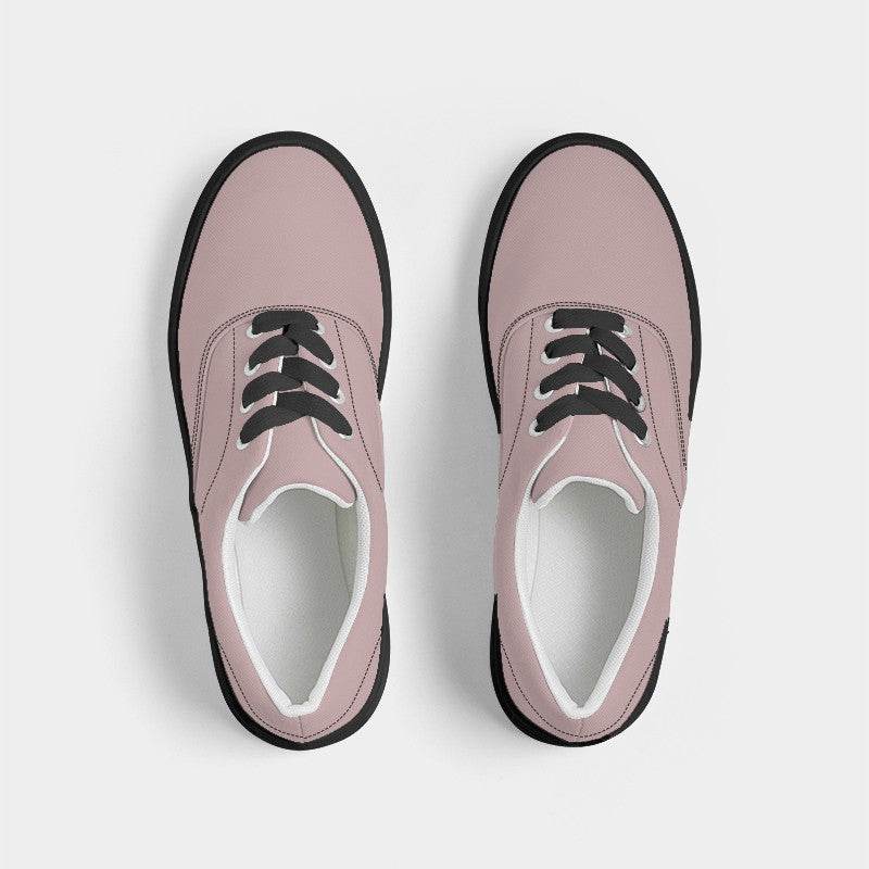 Lightened Neutral Red Women's Canvas Sneakers (RPI2-NE-LG) - Top