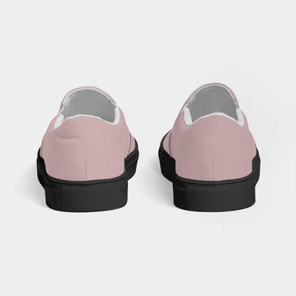 Lightened Neutral Red Women's Slip-On Canvas Sneakers (RPI2-NE-LG) - Back