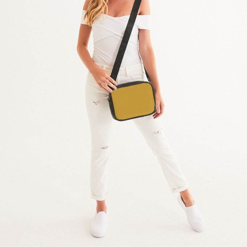 Lightning Yellow Crossbody Bag (YO1-CL-ME) - Woman Front