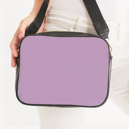 Lilac Crossbody Bag (M-FM-LG) - Woman Front CloseUp