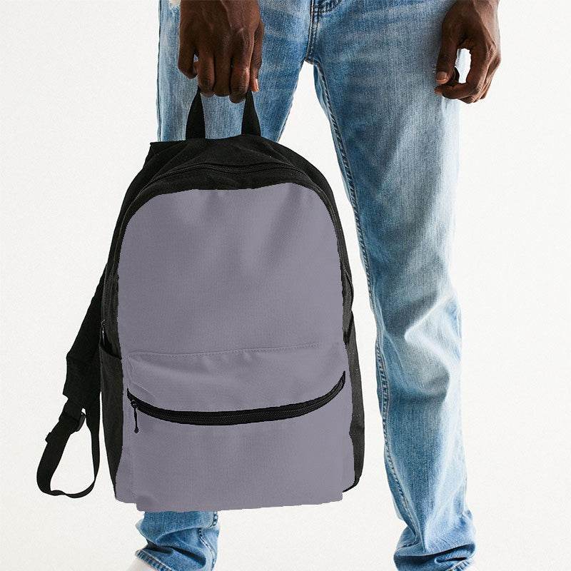 Lilac Gray Canvas Backpack (PU-NE-ML) - Man Holding