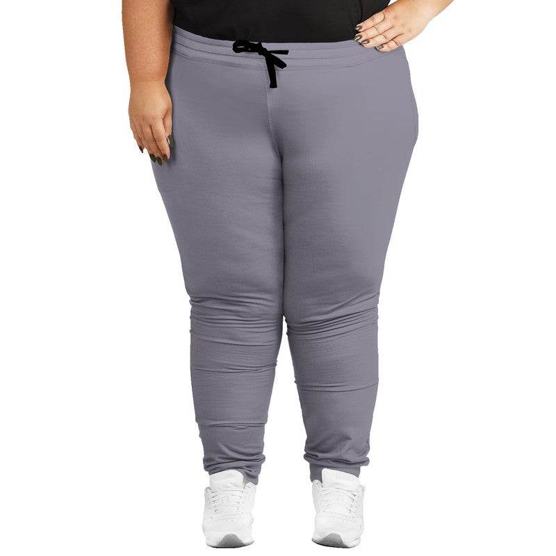 Lilac Gray Joggers PLUS (PU-NE-ML) - Woman Front PLUS