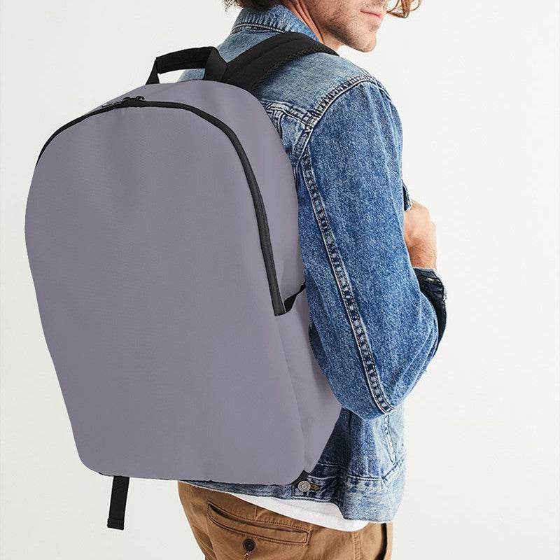 Lilac Gray Waterproof Backpack (PU-NE-ML) - Man CloseUp