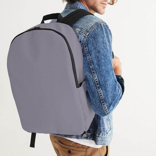 Lilac Gray Waterproof Backpack (PU-NE-ML) - Man CloseUp