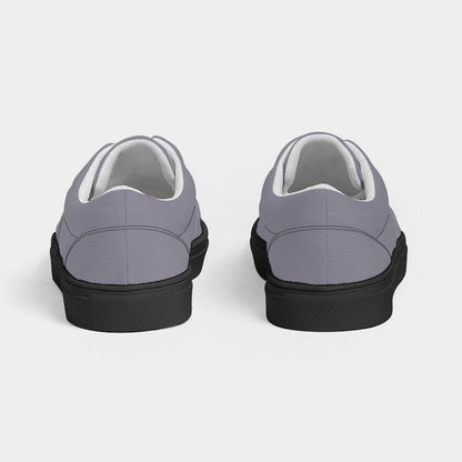 Lilac Gray Women's Canvas Sneakers (PU-NE-ML) - Back