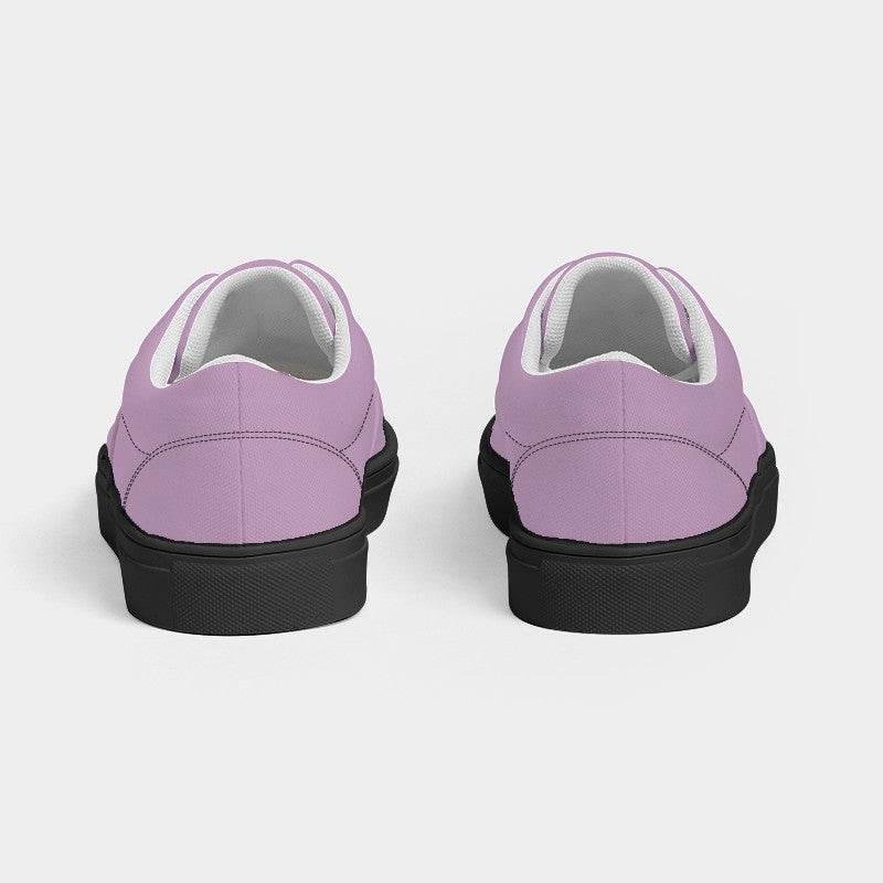 Lilac Men's Canvas Sneakers (M-FM-LG) - Back