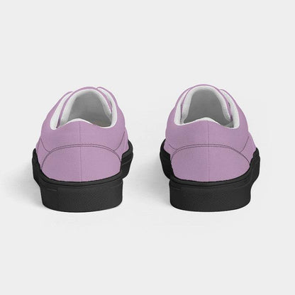 Lilac Men's Canvas Sneakers (M-FM-LG) - Back