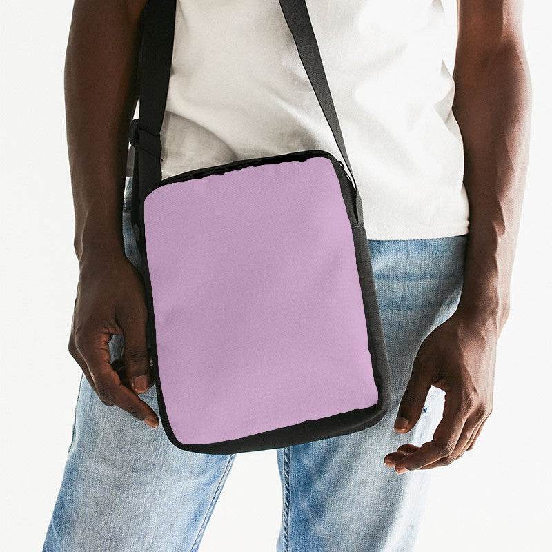Lilac Messenger Pouch (M-FM-LG) - Man Front CloseUp