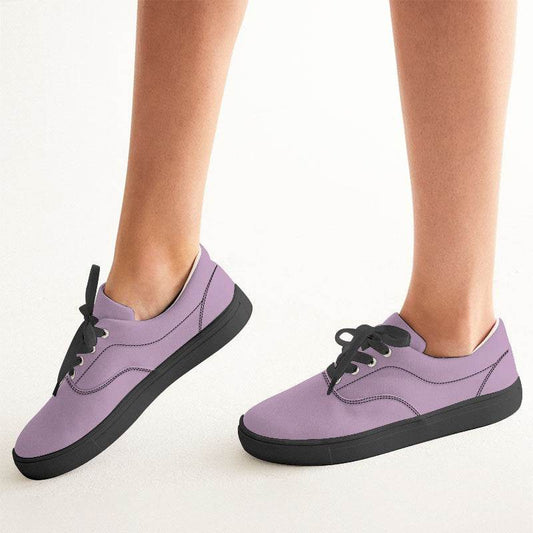 Lilac Women's Canvas Sneakers (M-FM-LG) - Woman CloseUp