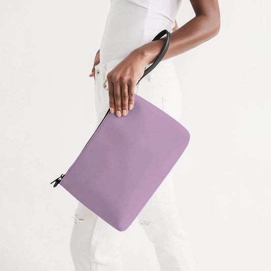 Lilac Zip Pouch (M-FM-LG) - Side Holding