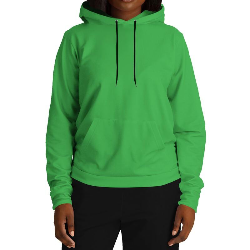 Lime Green Hoodie (C75M0Y100K0) - Woman Front