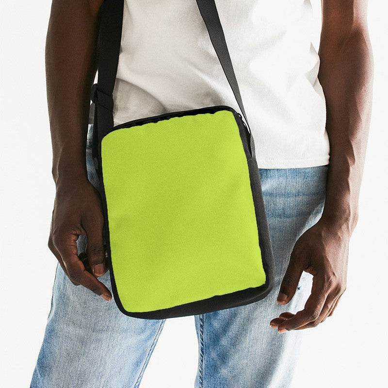 Lime Messenger Pouch (L-BR-ME) - Man Front CloseUp
