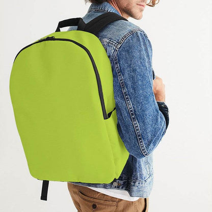 Lime Waterproof Backpack (L-BR-ME) - Man CloseUp