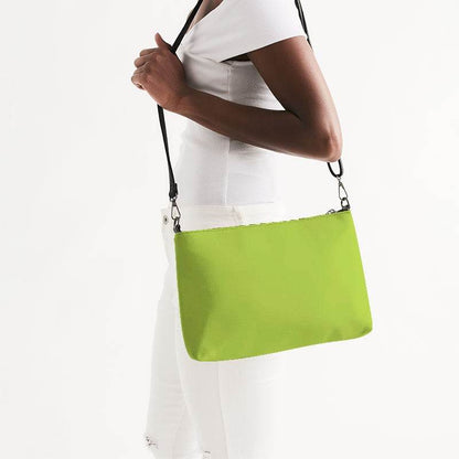 Lime Zip Pouch (L-BR-ME) - Side CloseUp