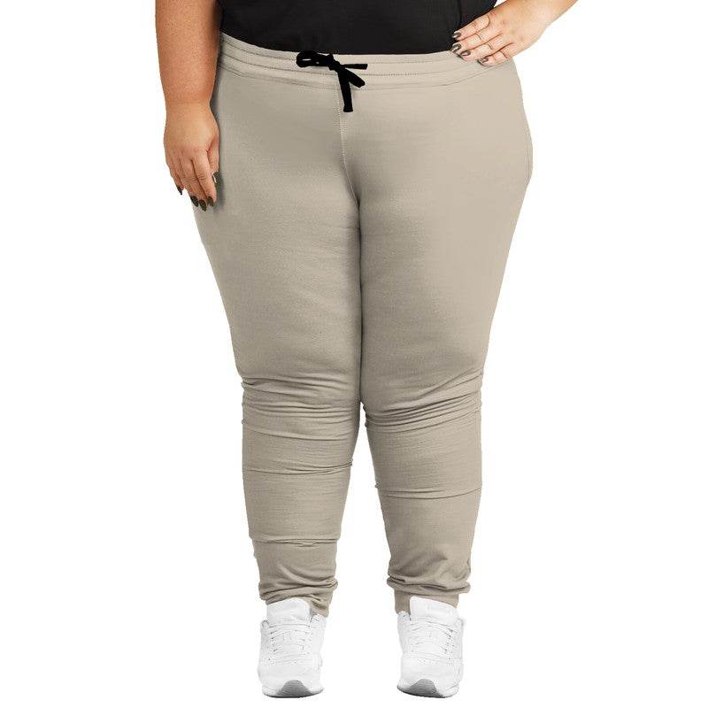 Linen Joggers PLUS (YO2-NE-LG) - Woman Front PLUS