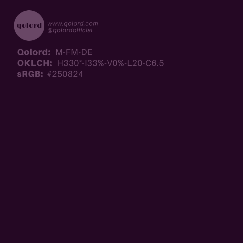 Deep Fully-Muted Magenta | M-FM-DE