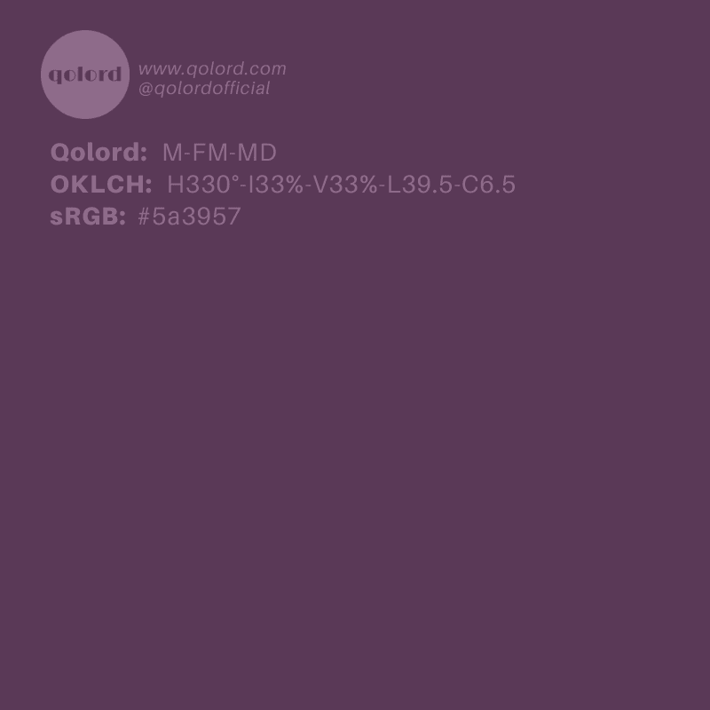 Medium-Dark Fully-Muted Magenta | M-FM-MD