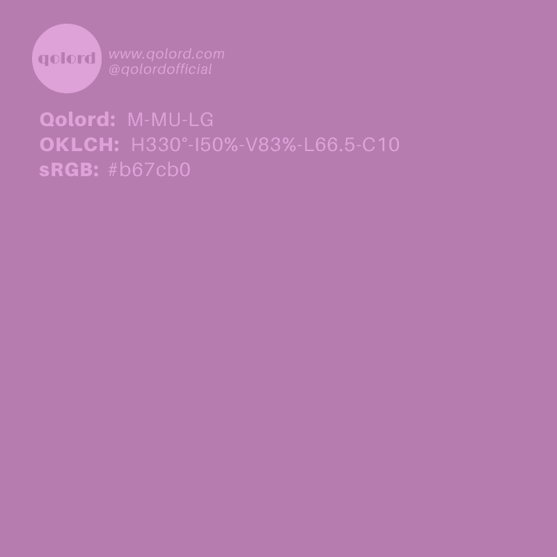 Lightened Muted Magenta | M-MU-LG