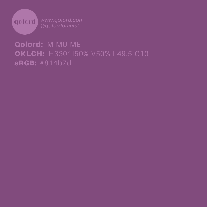 Medium Muted Magenta | M-MU-ME