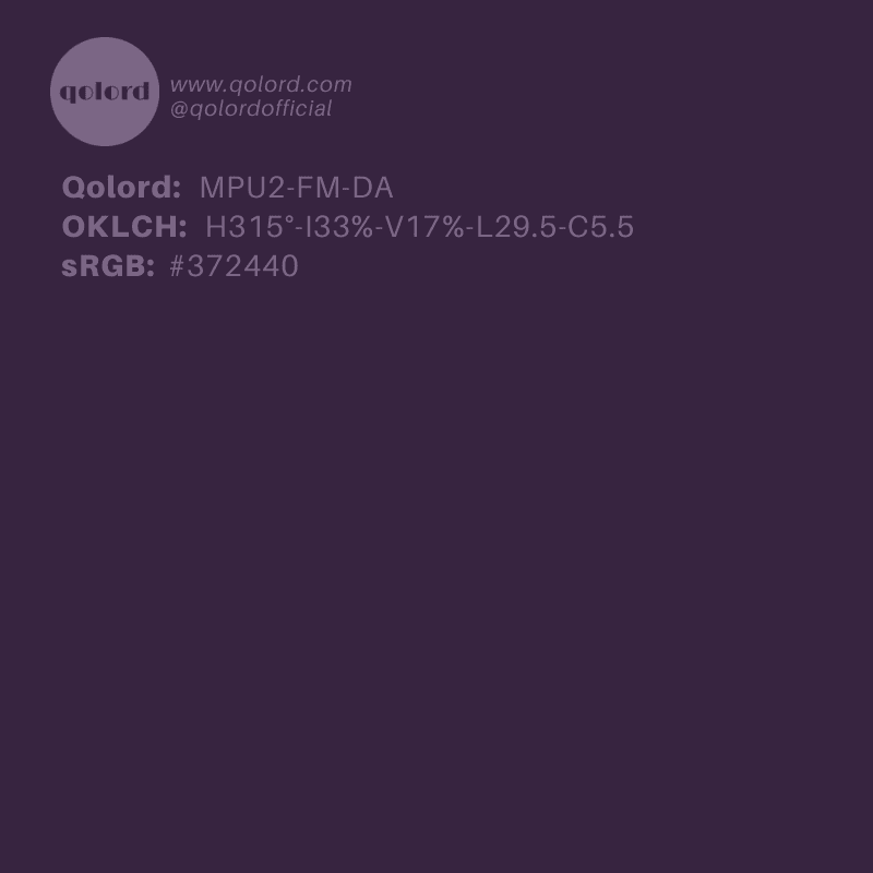 Dark Fully-Muted Purple | MPU2-FM-DA