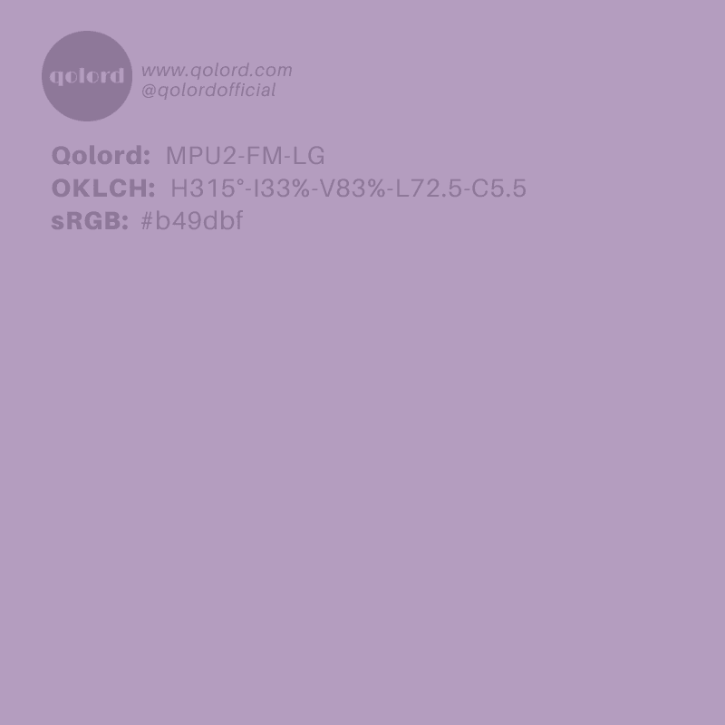 Lightened Fully-Muted Purple | MPU2-FM-LG