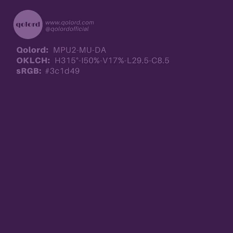 Dark Muted Purple | MPU2-MU-DA