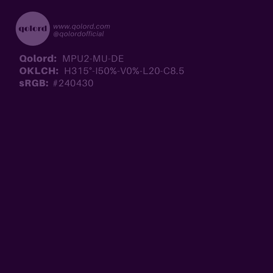 Deep Muted Purple | MPU2-MU-DE