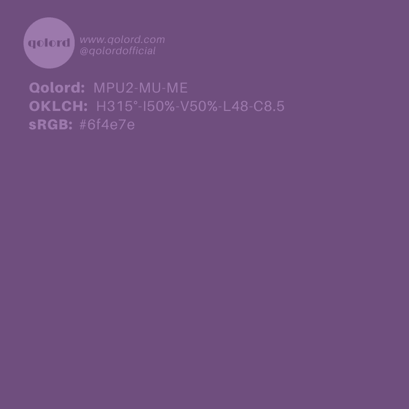 Medium Muted Purple | MPU2-MU-ME
