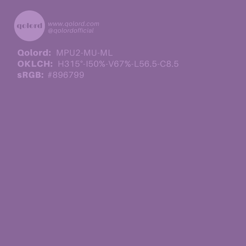 Medium-Light Muted Purple | MPU2-MU-ML