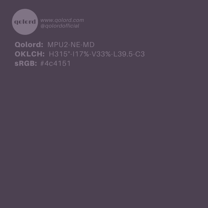 Medium-Dark Neutral Purple | MPU2-NE-MD