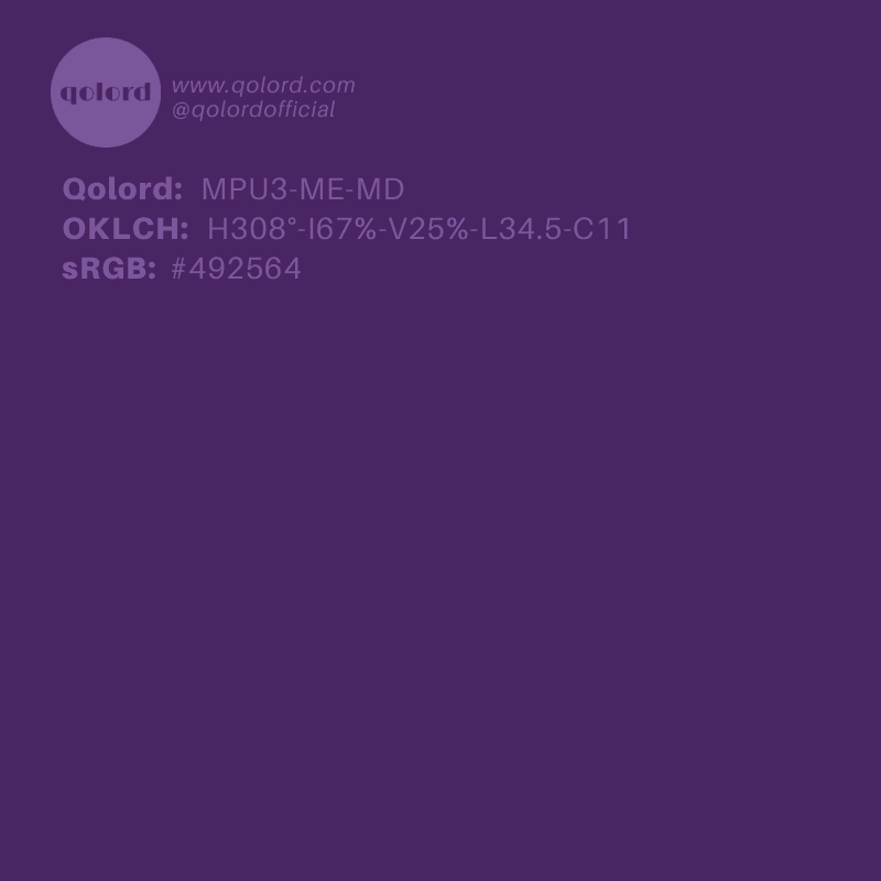 Medium-Dark Medium Purple | MPU3-ME-MD