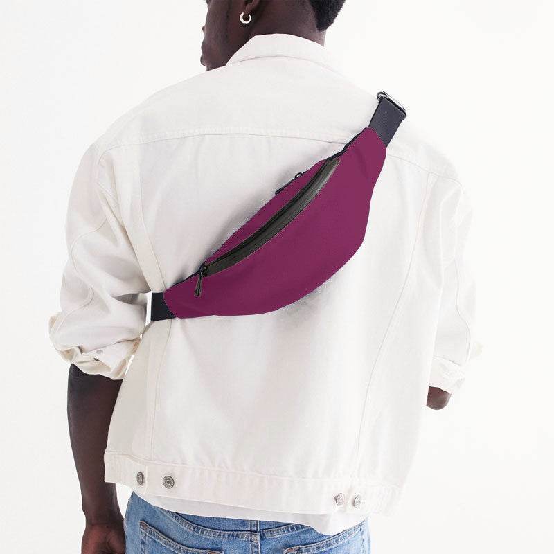 Magenta Rose Belt Bag (PIM1-ME-DE) - Man Back
