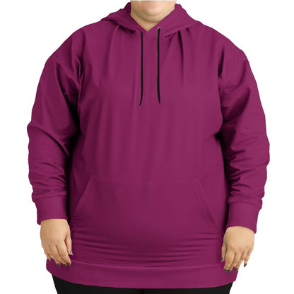 Magenta Rose Hoodie PLUS (PIM1-ME-DE) - Woman Front PLUS